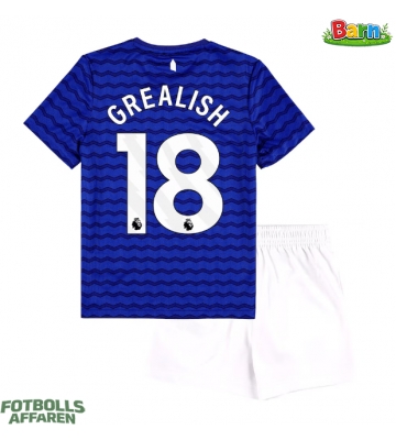 Everton Jack Grealish #18 Hemmaställ Barn 2025-26 Kortärmad (+ Korta byxor)